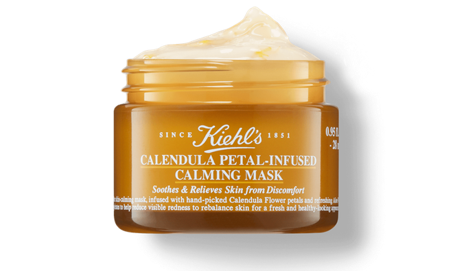 Kiehl’s Calendula Petal-Infused Calming Mask chứa chiết xuất hoa cúc có đặc tính làm dịu da và lô hội giàu vitamin C, E có khả năng cấp ẩm sâu và bảo vệ hàng rào da. Bí quyết giúp đẩy lùi làn da xỉn màu, khô căng sau một đêm say ảnh 3