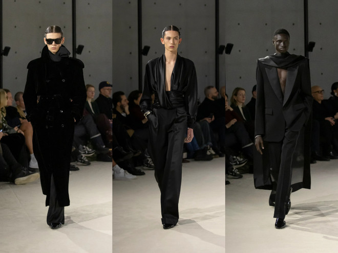 Saint Laurent trở lại tuần thời trang Paris với BST dành cho nam giới ảnh 24