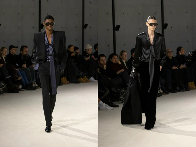 Saint Laurent trở lại tuần thời trang Paris với BST dành cho nam giới ảnh 15