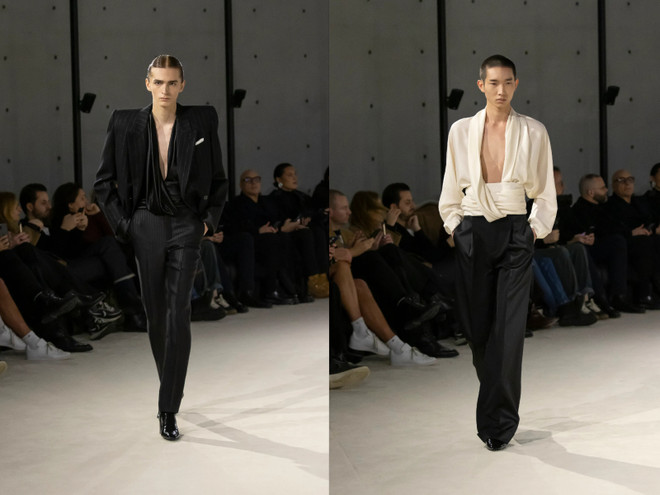 Saint Laurent trở lại tuần thời trang Paris với BST dành cho nam giới ảnh 13