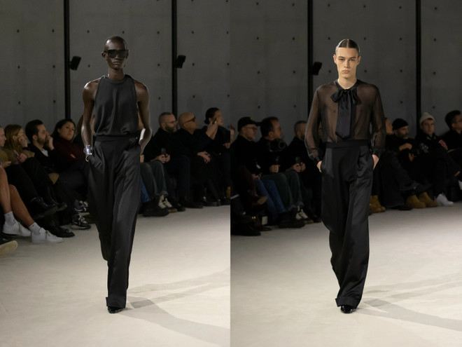 Saint Laurent trở lại tuần thời trang Paris với BST dành cho nam giới ảnh 23