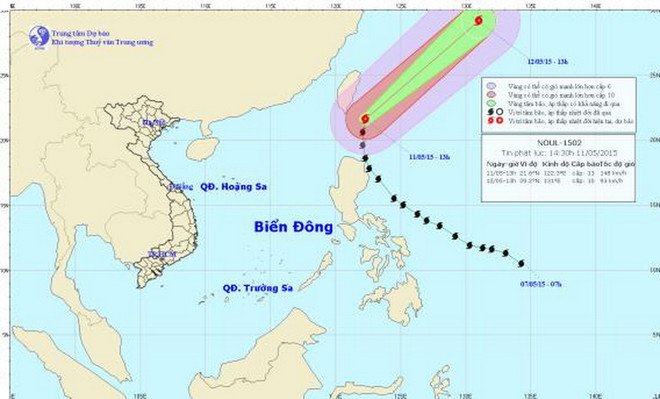 Bão Noul không còn khả năng ảnh hưởng đến khu vực Biển Đông ảnh 1