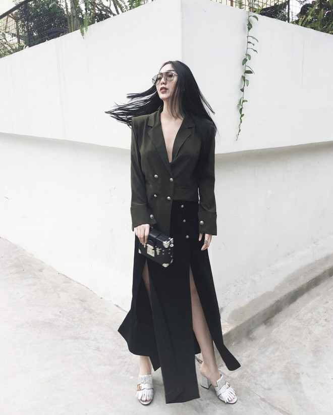 Ngất ngây với trang phục dạo phố giao mùa của fashionista Việt ảnh 9