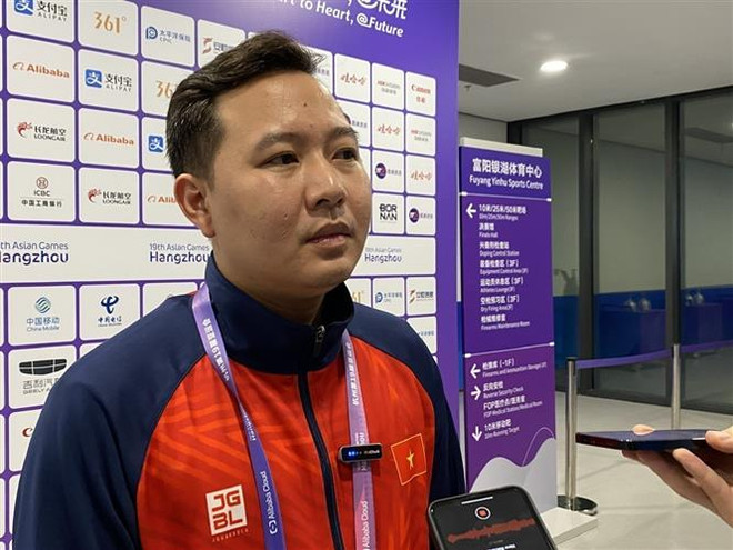 ASIAD 2023: Xạ thủ Ngô Hữu Vương chia sẻ niềm vui về tấm HCB ảnh 1