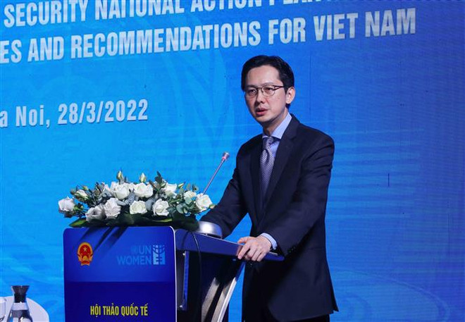 Củng cố cơ chế thực hiện chương trình về phụ nữ, hòa bình và an ninh ảnh 1