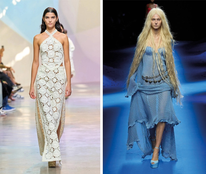 Elie Saab - Blumarine. Cobweb Work: Xu hướng thời trang thủ công được yêu thích nhất mùa Hè ảnh 2