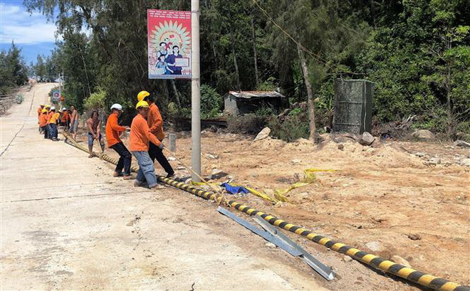 Dự án cấp điện cho đảo Nhơn Châu chậm tiến độ do vướng mặt bằng ảnh 1