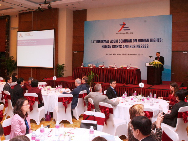 Bế mạc hội thảo không chính thức của ASEM về quyền con người ảnh 1