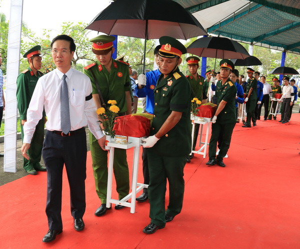 An táng hài cốt liệt sỹ hy sinh trong trận đánh sân bay Biên Hòa 1968 ảnh 2