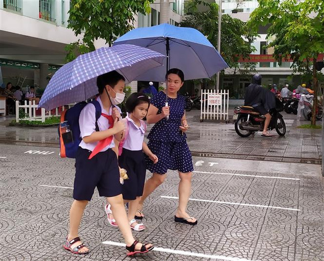 (Ảnh minh họa. Trần Lê Lâm/TTXVN) Nhiều trường học ở Nghệ An cho học sinh nghỉ học để phòng bão số 7 ảnh 1