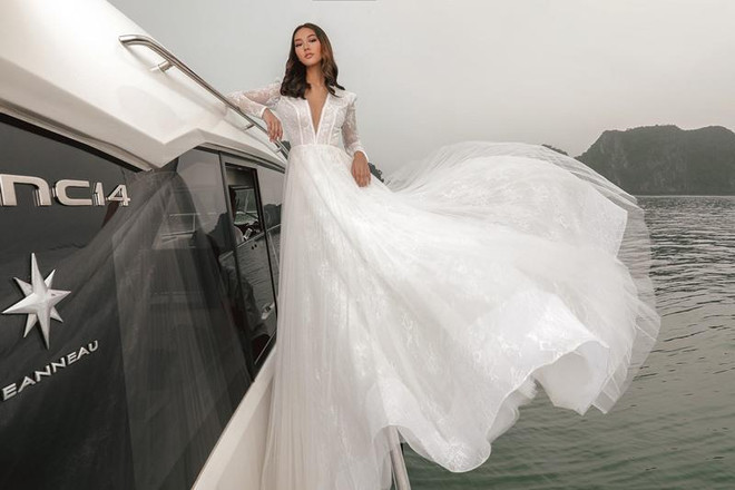 Rung động trước thiết kế váy cưới đẹp như mơ của Chung Thanh Phong ảnh 7