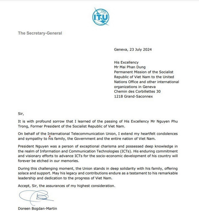 ttxvn-cac to chuc quoc te ca ngoi tong bi thu (2).jpg