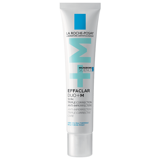 La Roche-Posay Effaclar Duo+M: Kem chấm mụn được bổ sung hai thành phần hoạt tính phylobioma và niacimide, nhằm tác động lên hệ vi sinh vật trên da để hỗ trợ vi khuẩn có lợi, kiểm soát vi khuẩn gây mụn và tăng cường sức đề kháng cho da 3-2.png