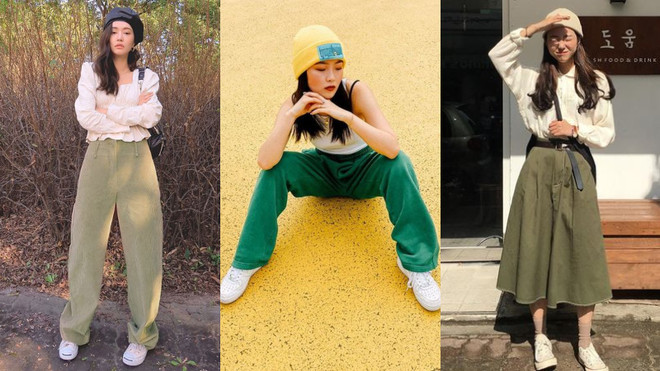 Những gợi ý phối đồ màu xanh lá cây không bao giờ lỗi thời ảnh 5