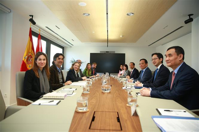 Phó Thủ tướng Trần Lưu Quang hội đàm với người đồng cấp Tây Ban Nha ảnh 2