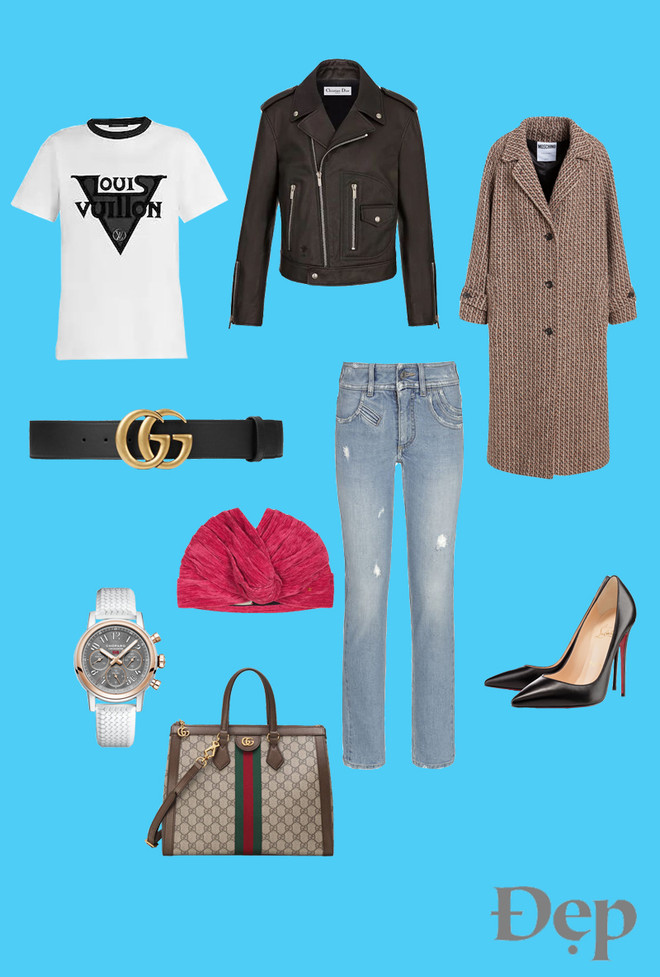 Vi vu lễ Giáng sinh với bản phối trang phục đỏm dáng của áo khoác da ảnh 9