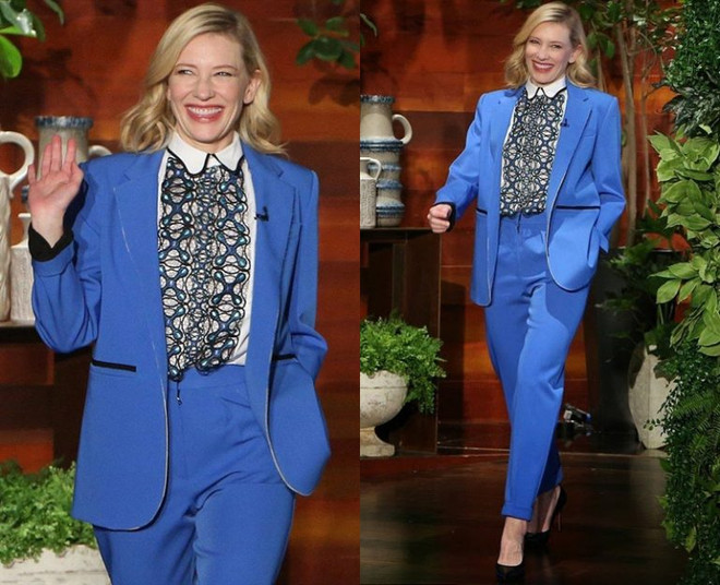 Diễn viên Cate Blanchett - “Bà hoàng” của những bộ suit thời thượng ảnh 18