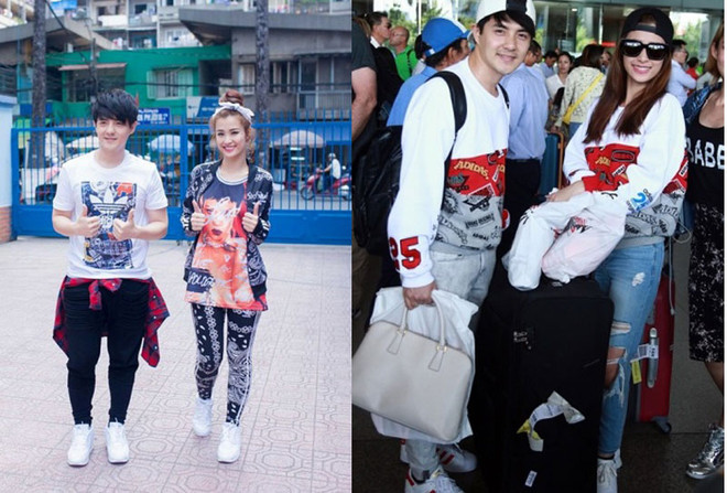 Mặc đồ đôi chất như các cặp đôi nổi tiếng của showbiz Việt ảnh 6