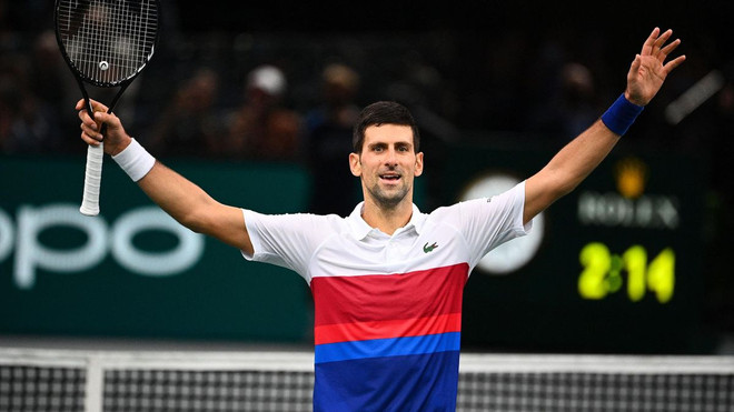 Tay vợt số một thế giới Novak Djokovic lần thứ 6 vô địch Paris Masters ảnh 1