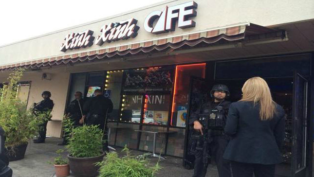 Cảnh sát Mỹ bố ráp 11 quán của người Việt vì tổ chức đánh bạc ảnh 1