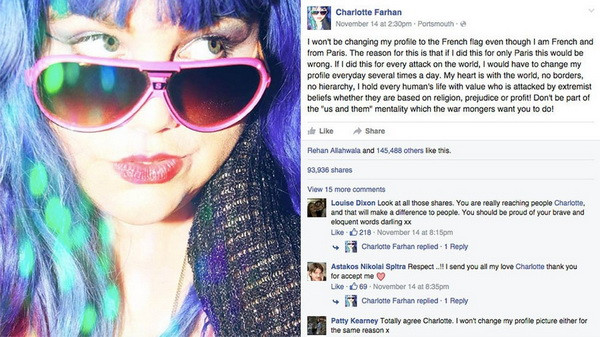 Người phụ nữ Pháp gây xôn xao vì không đổi ảnh hình quốc kỳ ảnh 1