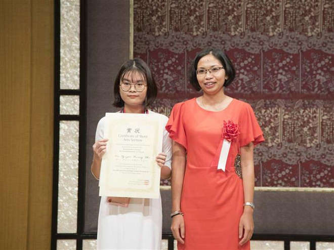 Tranh của học sinh Việt Nam được triển lãm tại Bảo tàng quốc gia Nhật ảnh 2