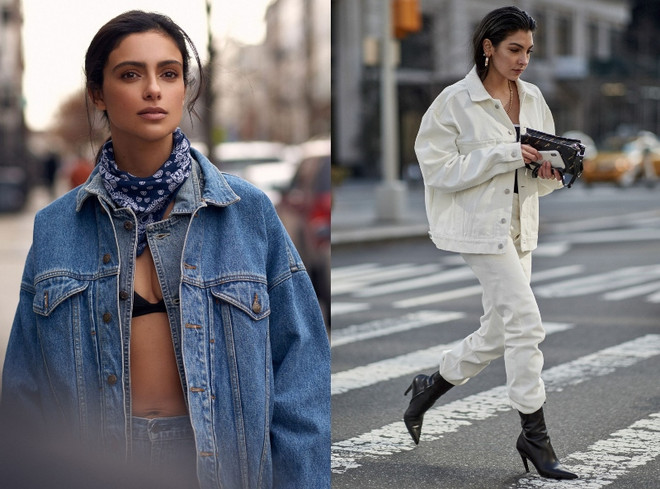 4 bí quyết phối đồ denim-on-denim cực chất cho mùa Thu Đông ảnh 2