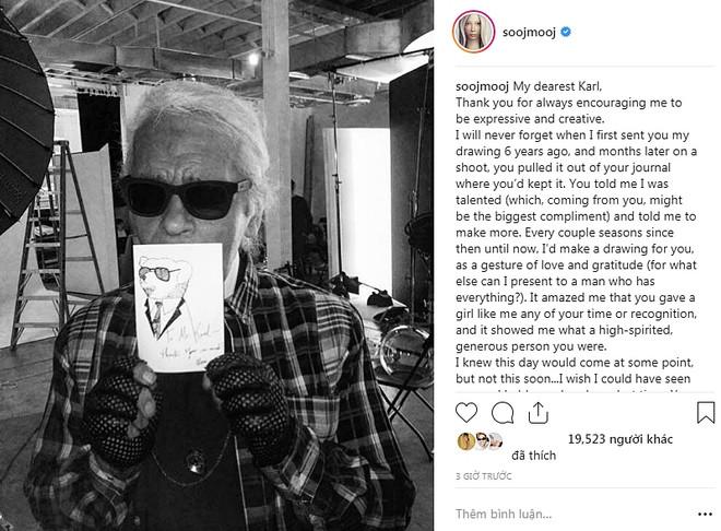 Kendall Jenner, G-Dragon và sao quốc tế tiếc thương Karl Lagerfeld ảnh 17