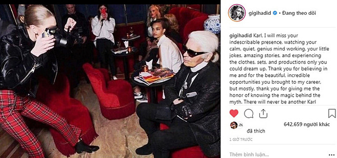 Kendall Jenner, G-Dragon và sao quốc tế tiếc thương Karl Lagerfeld ảnh 12