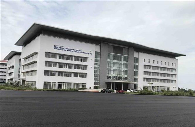 Bệnh viện Đa khoa vùng Tây Nguyên. (Ảnh: Phạm Cường/TTXVN) Mẹ con sản phụ tử vong tại bệnh viện đa khoa vùng Tây Nguyên ảnh 1
