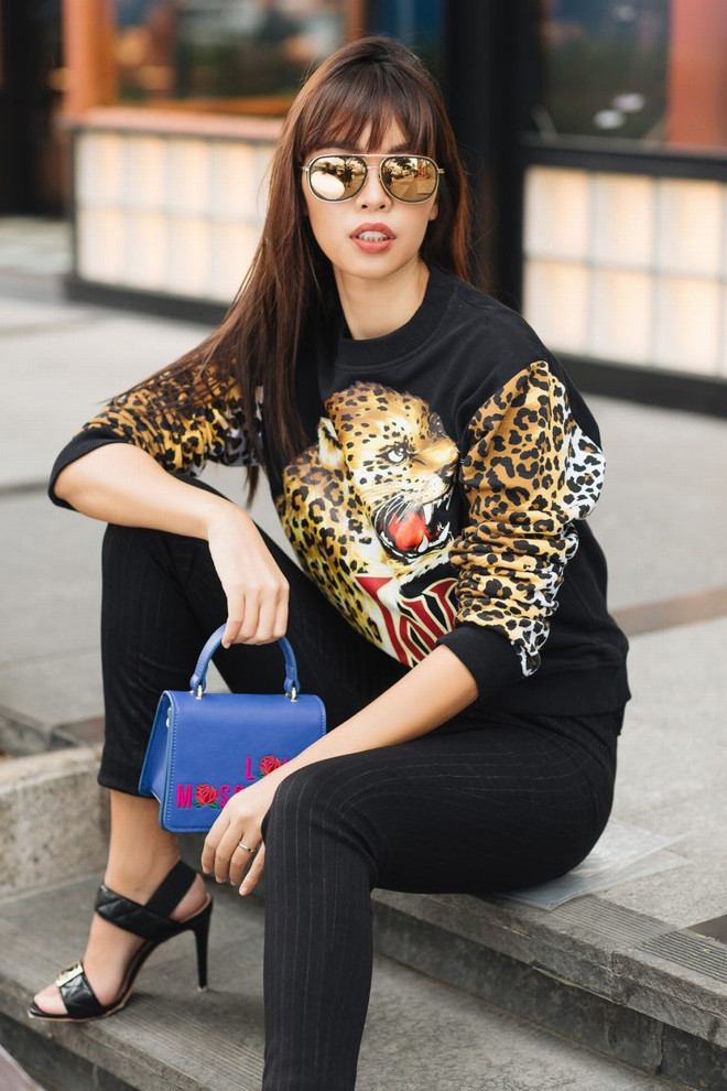 Phối đồ thời trang đa phong cách đẹp như siêu mẫu Hà Anh ảnh 2