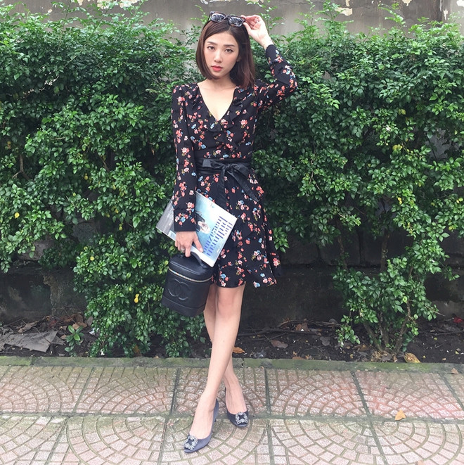 Quý cô thời trang Việt lăngxê áo khoác dáng dài ngày lạnh ảnh 14