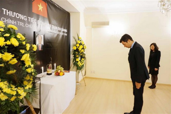 Sứ quán tại Đức, Séc, Hà Lan và Thổ Nhĩ Kỳ tổ chức viếng Chủ tịch nước ảnh 1