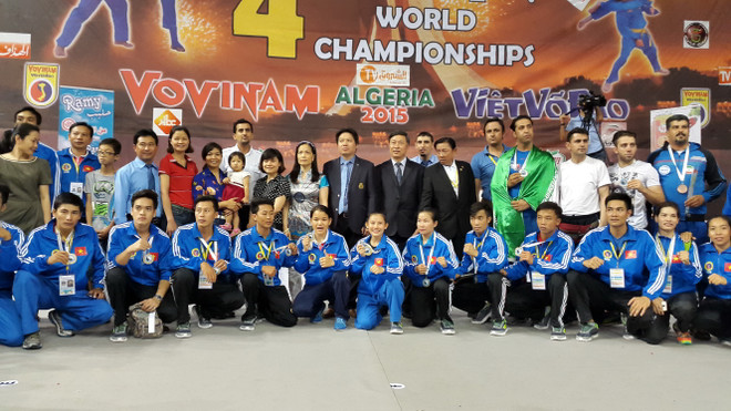 Việt Nam vô địch giải Vovinam thế giới lần thứ tư liên tiếp ảnh 1