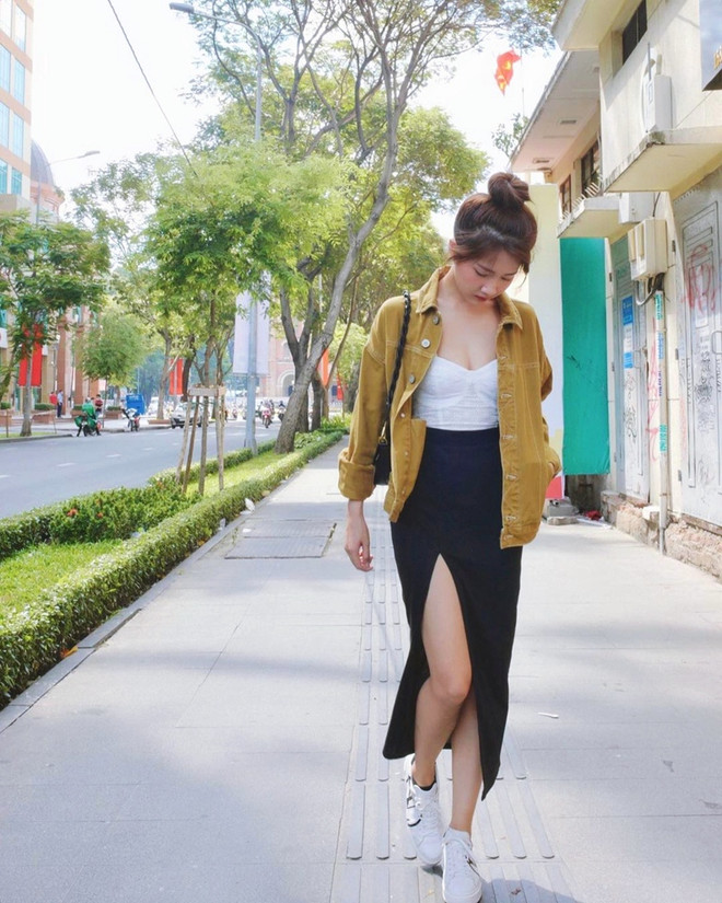 Diện đồ vừa ấm vừa xinh như street style của dàn mỹ nhân Việt ảnh 18