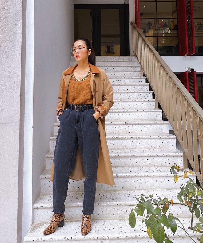 Diện đồ vừa ấm vừa xinh như street style của dàn mỹ nhân Việt ảnh 1