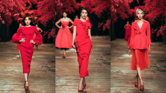 Tăng Thanh Hà tái xuất trên sàn catwalk show diễn của Đỗ Mạnh Cường ảnh 13