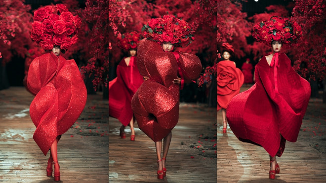 Tăng Thanh Hà tái xuất trên sàn catwalk show diễn của Đỗ Mạnh Cường ảnh 25