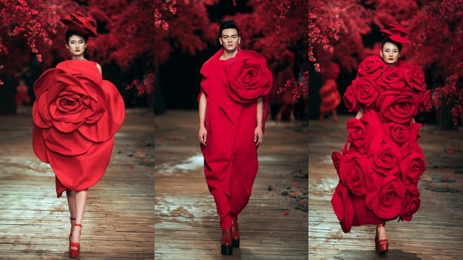 Những thiết kế Avant-Garde trong phần 5 của chương trình gây ấn tượng mạnh mẽ cho người xem. Đã lâu rồi công chúng mộ điệu thời trang mới được ''chiêu đãi'' bởi những thiết kế ''đã mắt'' đến vậy. Tăng Thanh Hà tái xuất trên sàn catwalk show diễn của Đỗ Mạnh Cường ảnh 26