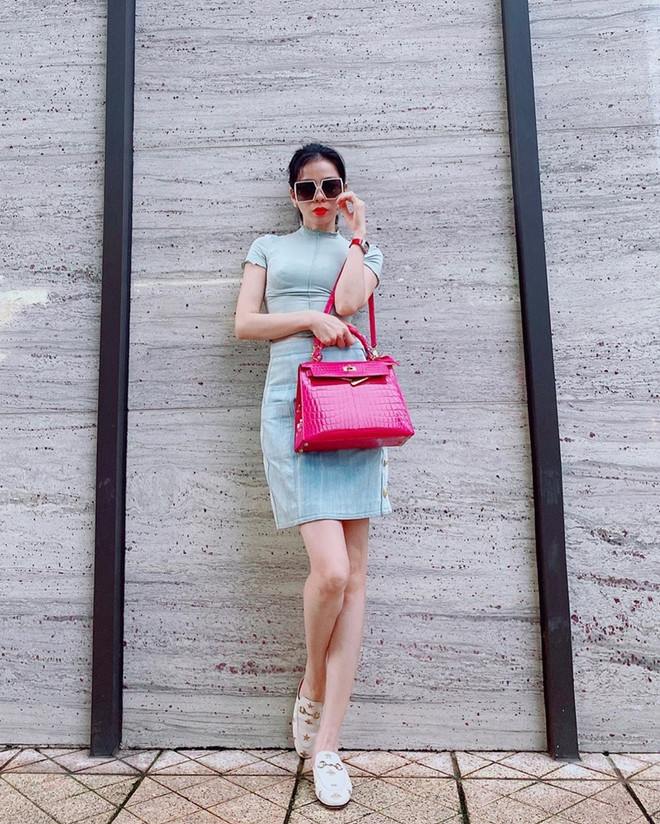 Street style giao mùa ngập sắc xanh của dàn mỹ nhân Việt ảnh 6