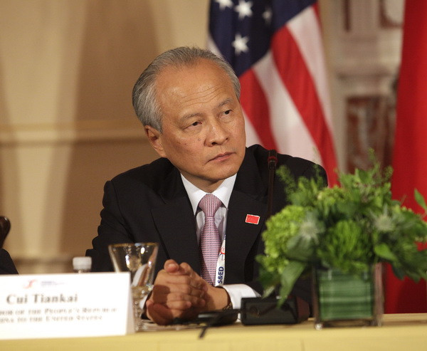 Đại sứ Thôi Thiên Khải. (Nguồn: AFP/TTXVN) Đại sứ Trung Quốc nhấn mạnh vai trò của quan hệ ổn định với Mỹ ảnh 1