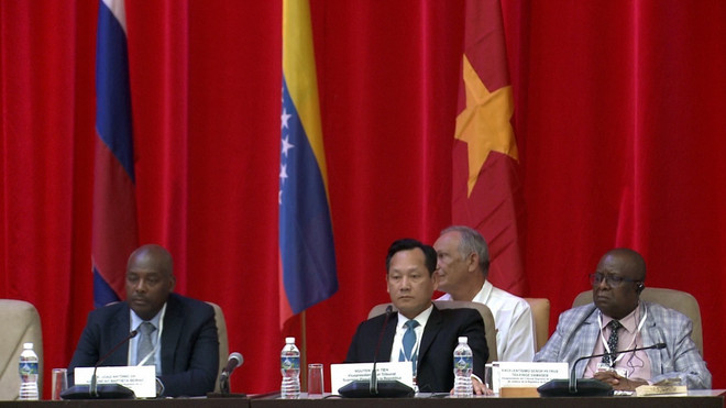 Phó Chánh án Nguyễn Văn Tiến tham dự Hội nghị Quốc tế lần thứ XI về Tư pháp và Luật của Cuba. (Ảnh: Mai Phương/TTXVN) ttxvn-viet nam-cuba3.jpg