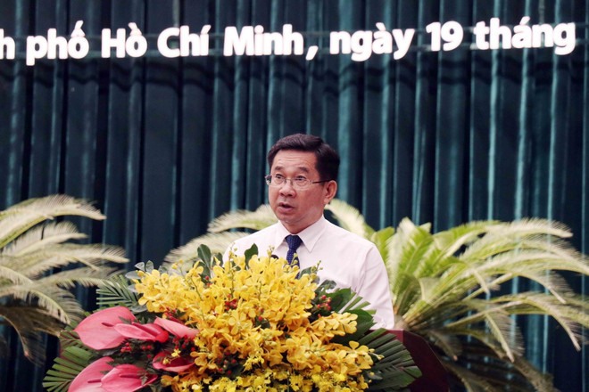 Ông Dương Ngọc Hải, tân Phó Chủ tịch Ủy ban Nhân dân Thành phố Hồ Chí Minh khóa X, nhiệm kỳ 2021-2026. (Ảnh: Xuân Khu/TTXVN) ttxvn-kien_toan_nhan_su1.jpg