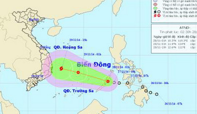 Áp thấp nhiệt đới trên Biển Đông, Bắc Bộ nhiệt độ cao nhất 31 độ C ảnh 1