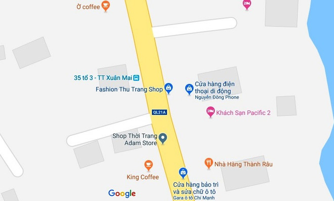 Khu vực vụ việc xảy ra khiến chủ shop quần áo tử vong (Ảnh: Google Maps) Hà Nội: Nữ chủ shop quần áo tử vong trong đám cháy rạng sáng ảnh 1