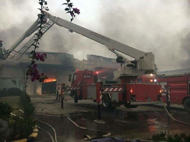 Cháy nhà máy may của doanh nghiệp Hàn Quốc tại Vĩnh Phúc ảnh 1