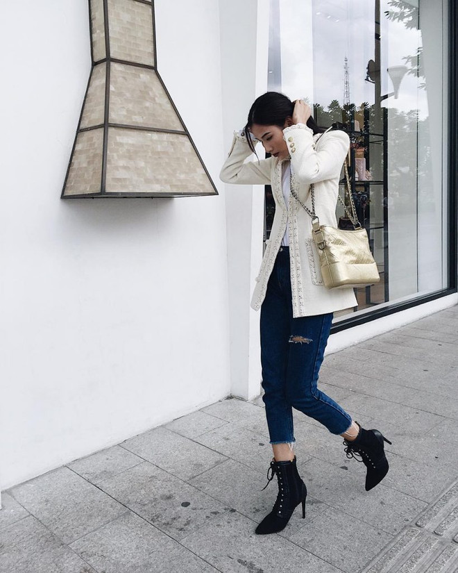 Mỹ nhân Việt biến tấu ngẫu hứng với trang phục denim ảnh 4