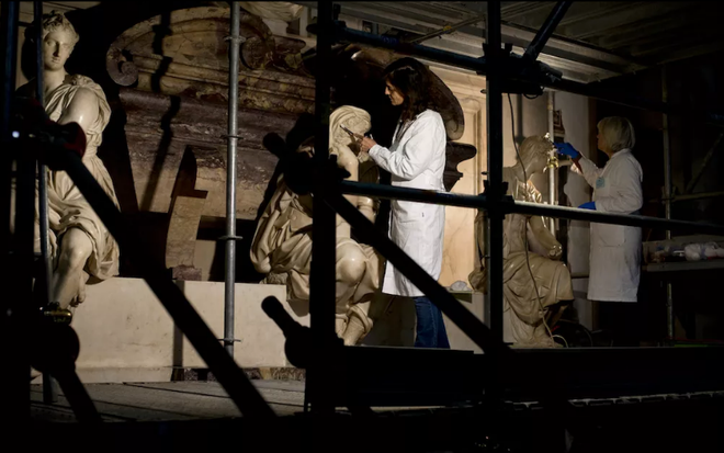 Nỗ lực phục chế phần mộ nhà điêu khắc nổi tiếng Michelangelo ảnh 1