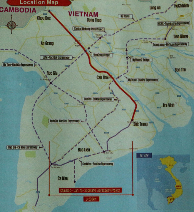 Đề xuất chỉnh hướng dự án cao tốc Châu Đốc-Cần Thơ-Sóc Trăng ảnh 2