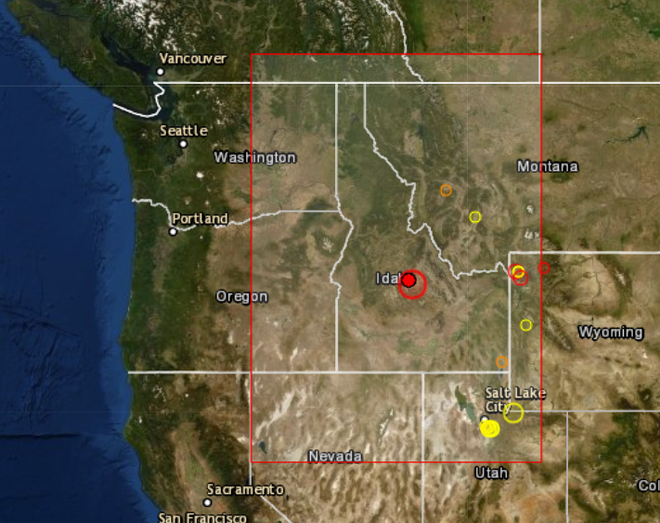 Mỹ: Động đất có độ lớn 6,3 làm rung chuyển khu vực Nam Idaho ảnh 1